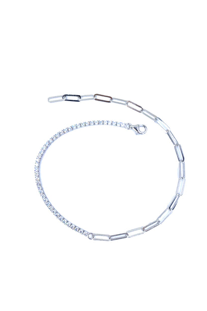 Suyolu Ve Geo Zincir Gümüş Halhal