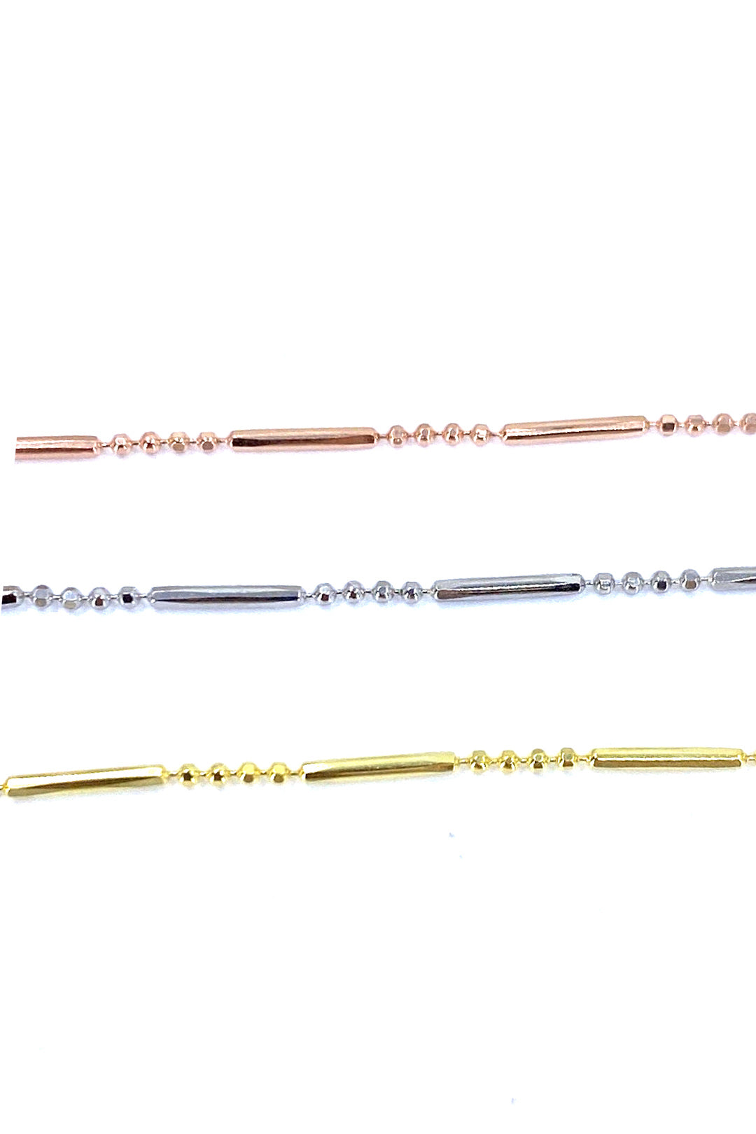 Dört Top Ve Çubuk Zincir Gümüş Halhal