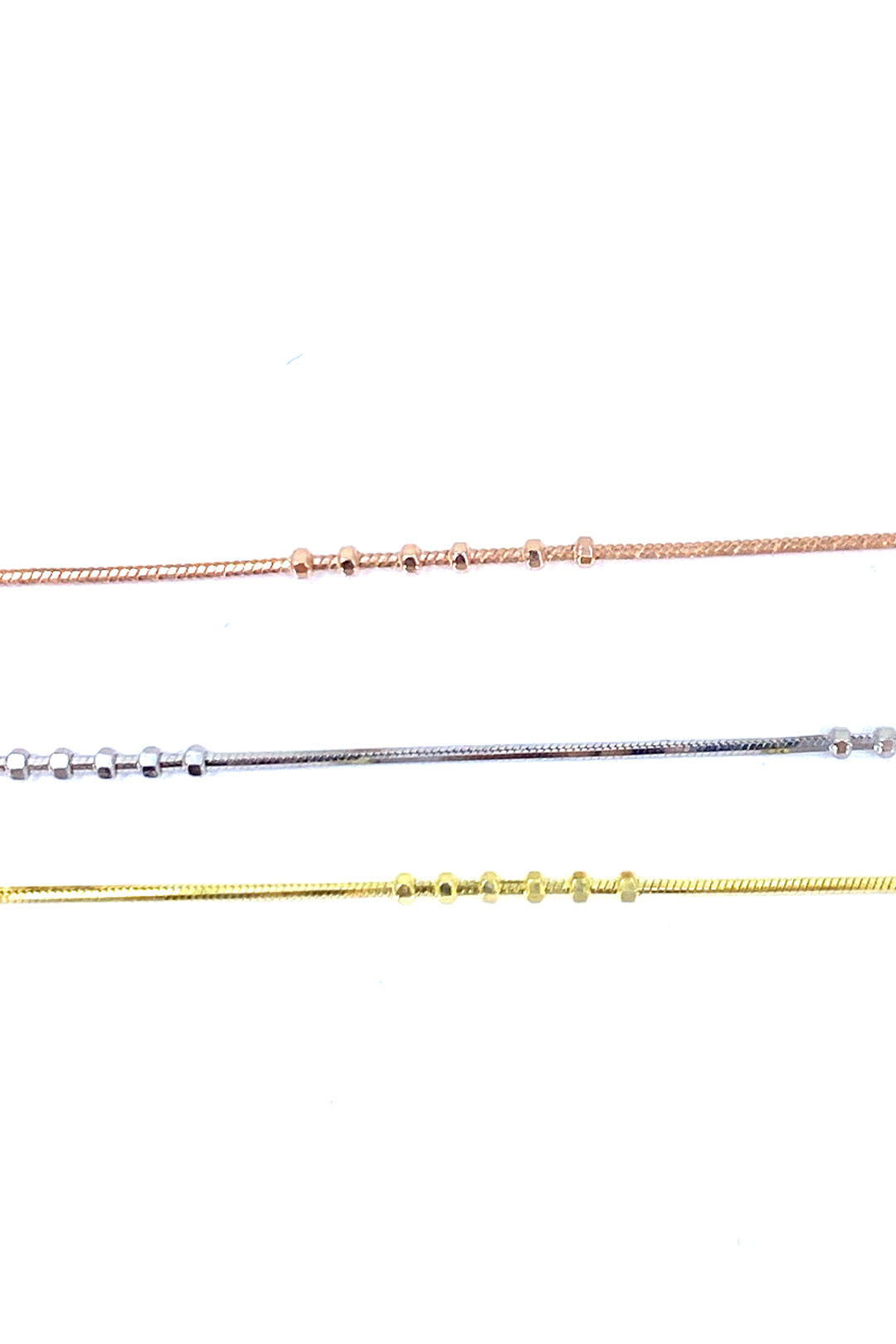 Altı Top Ve Yılan Zincir Gümüş Halhal