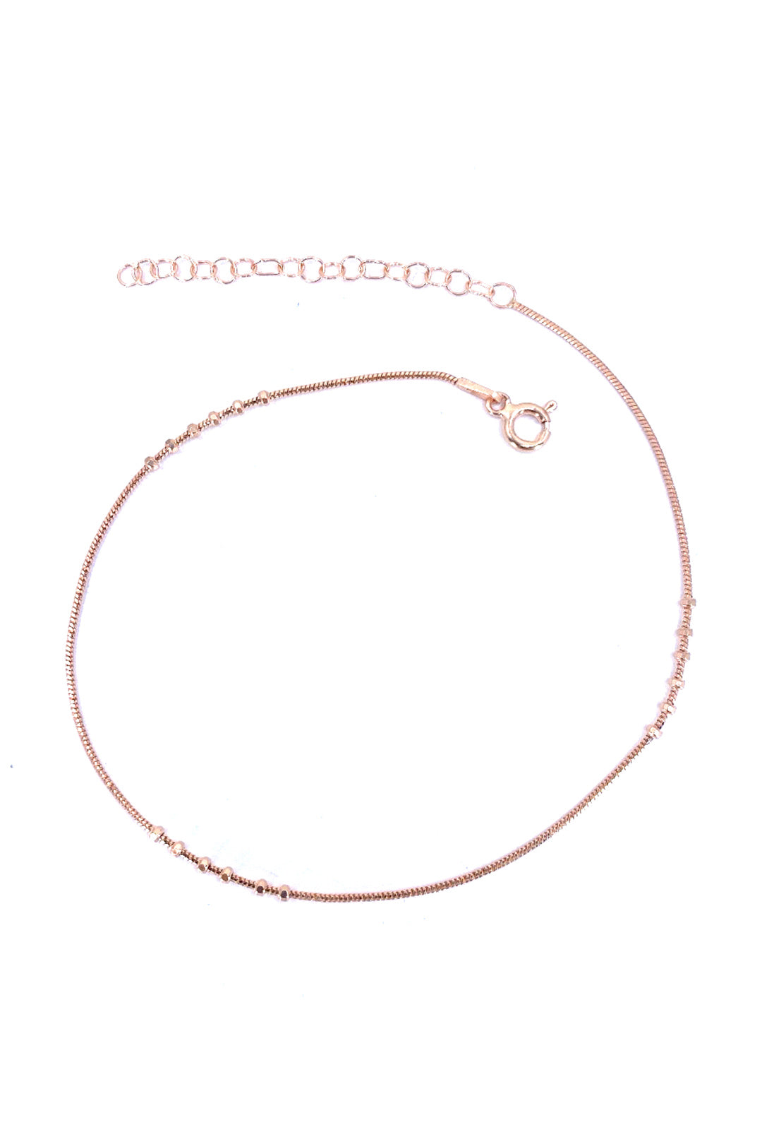 Altı Top Ve Yılan Zincir Gümüş Halhal