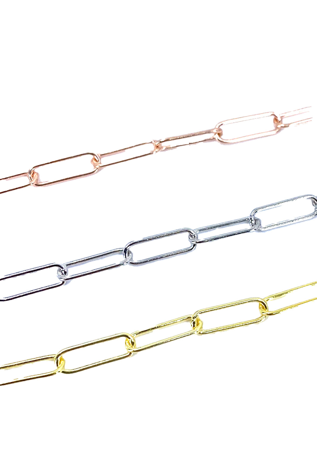 Taşsız Geo Zincir Gümüş Halhal