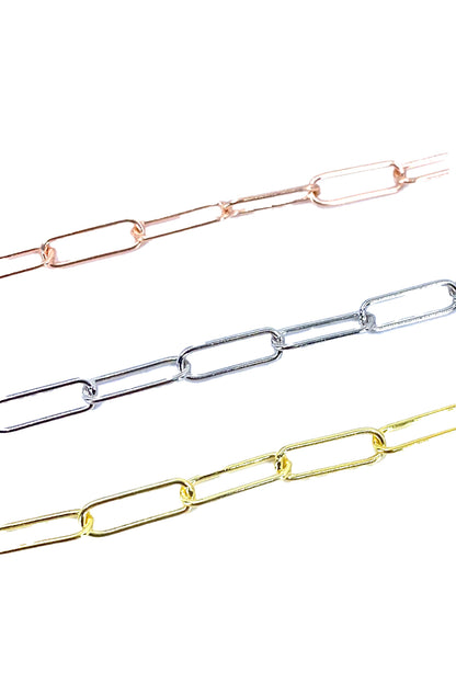 Taşsız Geo Zincir Gümüş Halhal