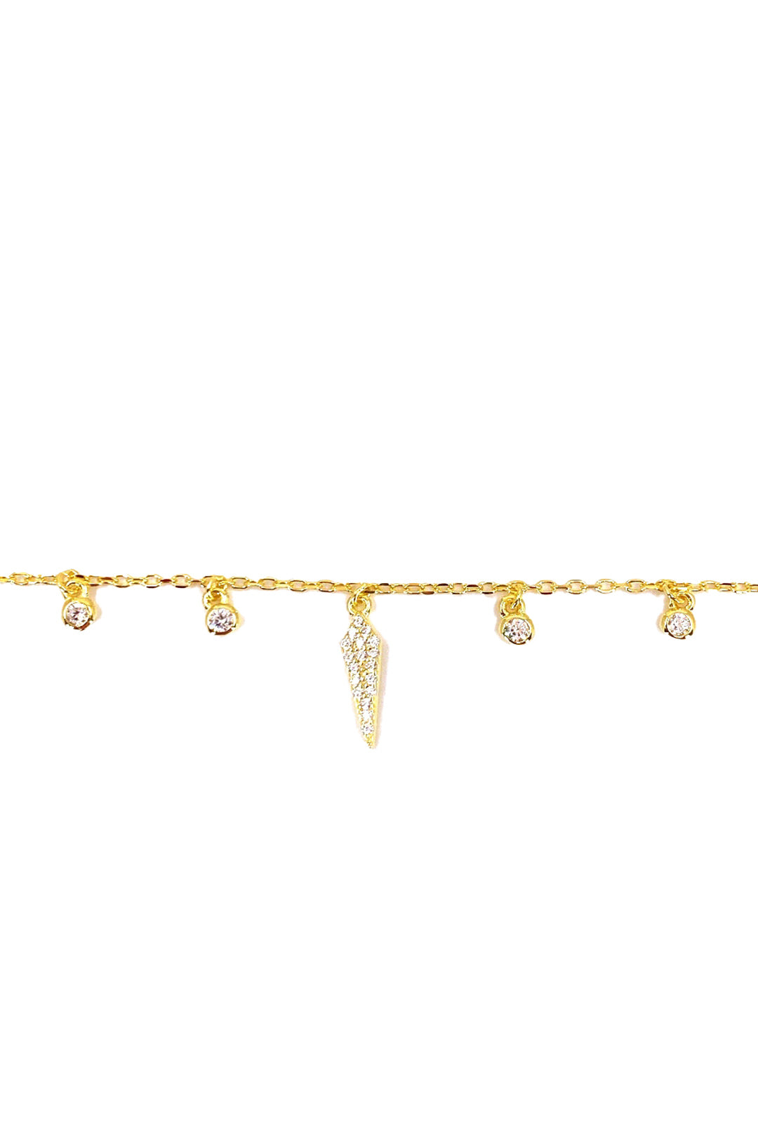 Dört Tohum Ve Taşlı Karo Sallantılı Gümüş Halhal