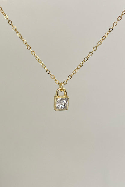 Kare Baget Kilit Gümüş Halhal