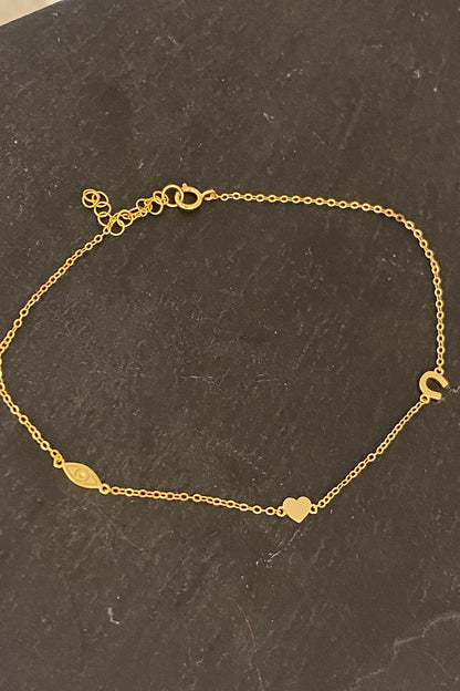 Nal Kalp Ve Göz Gümüş Halhal