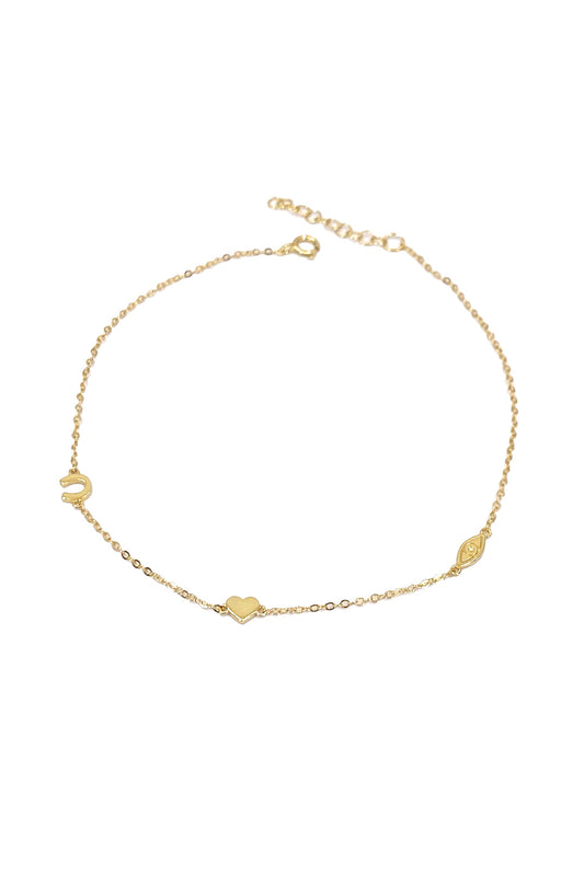 Nal Kalp Ve Göz Gümüş Halhal