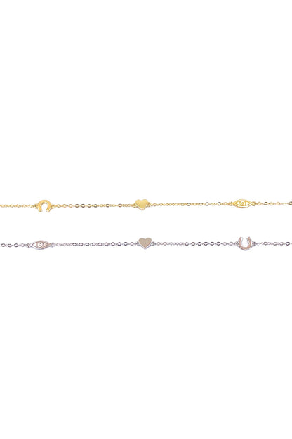 Nal Kalp Ve Göz Gümüş Halhal