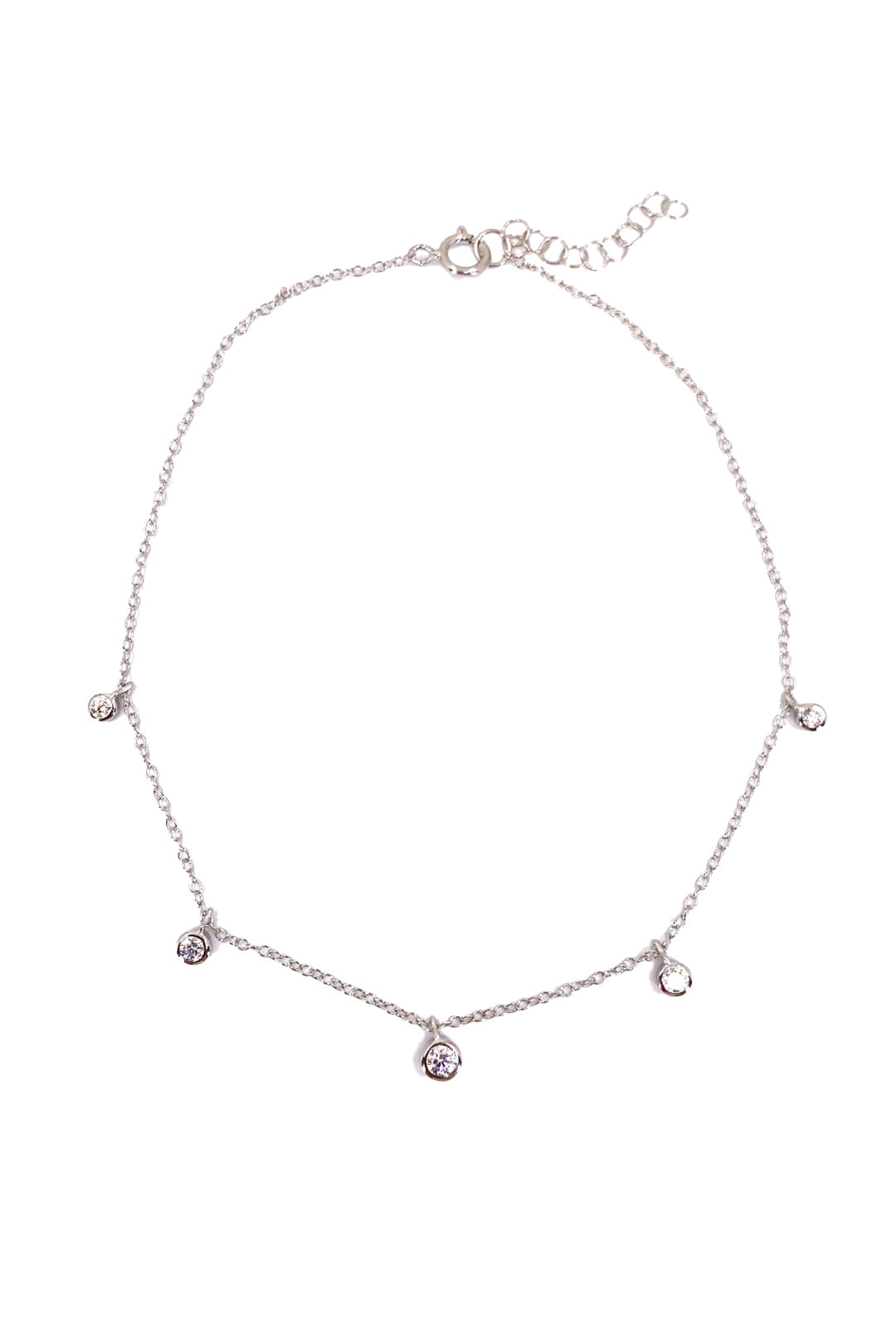 Mix Beş Beyaz Tohum Gümüş Halhal