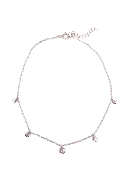 Mix Beş Beyaz Tohum Gümüş Halhal