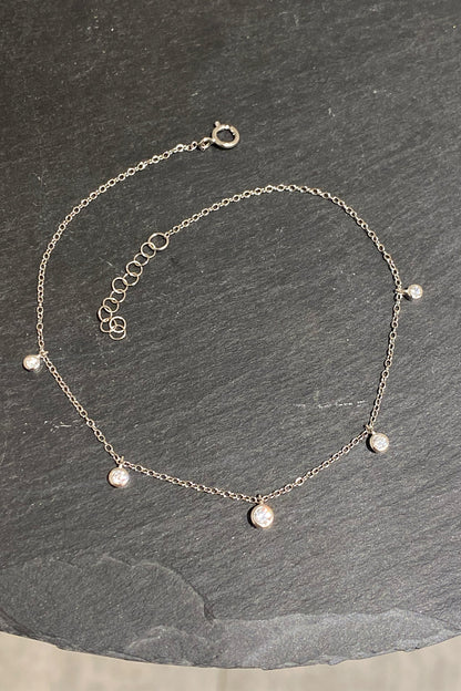 Mix Beş Beyaz Tohum Gümüş Halhal