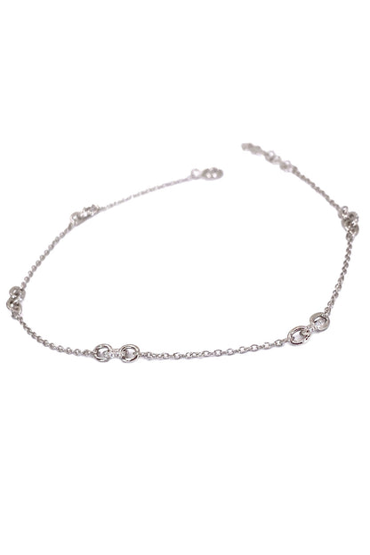 Taşlı Ve Taşsız Beşer Halka Gümüş Halhal