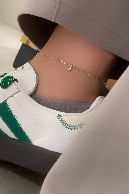 Üç Yıldız Sallantılı Geo Detay Gümüş Halhal