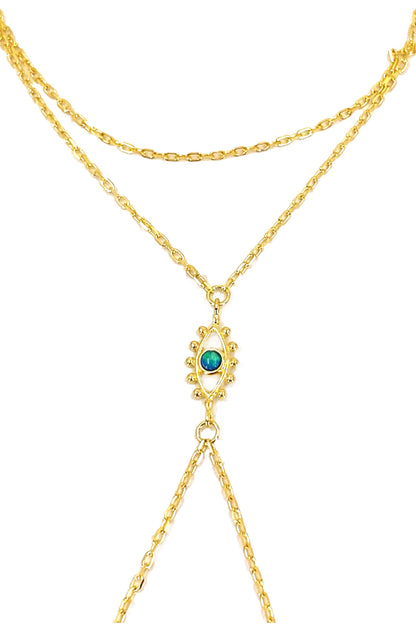 Opal Lucky Göz Gümüş Şahmeran