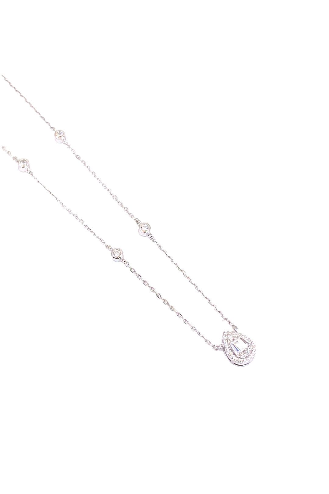 Dört Tohum Ve Damla Detay Gümüş Kolye