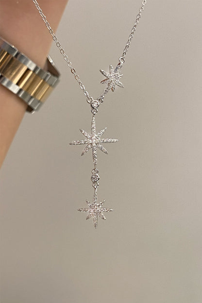 Maxi Üç Kuzeyyıldızı Ve Tohum Y Gümüş Kolye