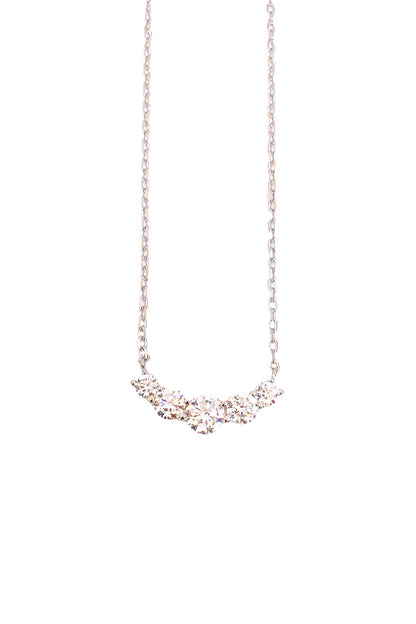 Vip Beş Mix Taş Yay Gümüş Kolye