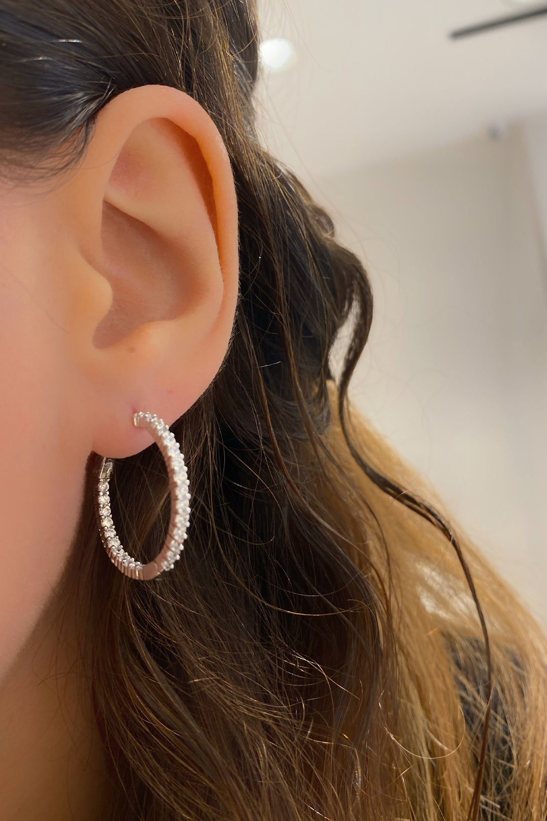 Suyolu Halka Küpe 2.5 Cm