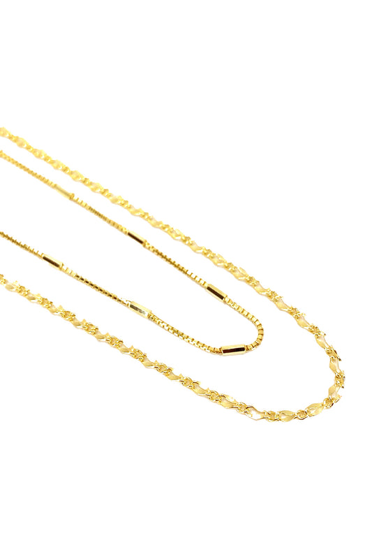 Gözlük Ve Sosis Zincir İkili Gümüş kolye