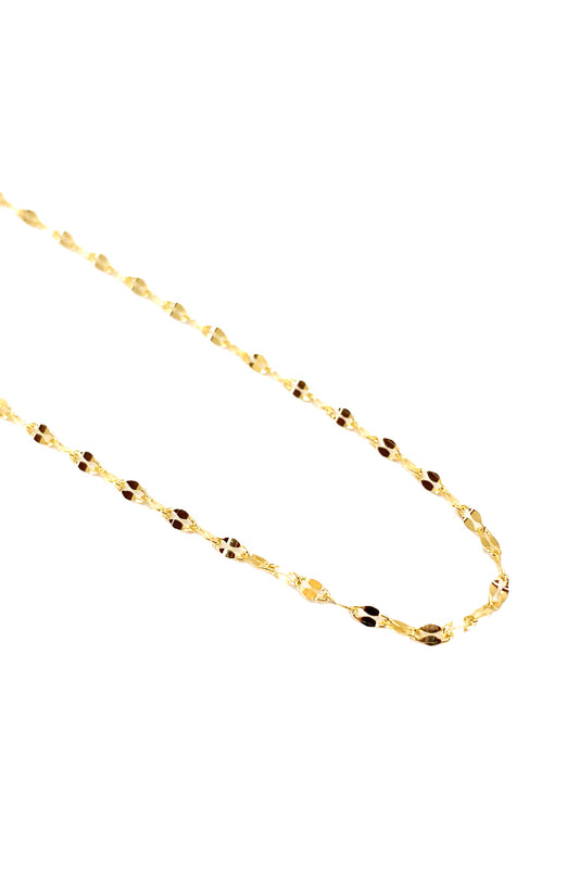 İnce Gözlük Zincir Gümüş Kolye