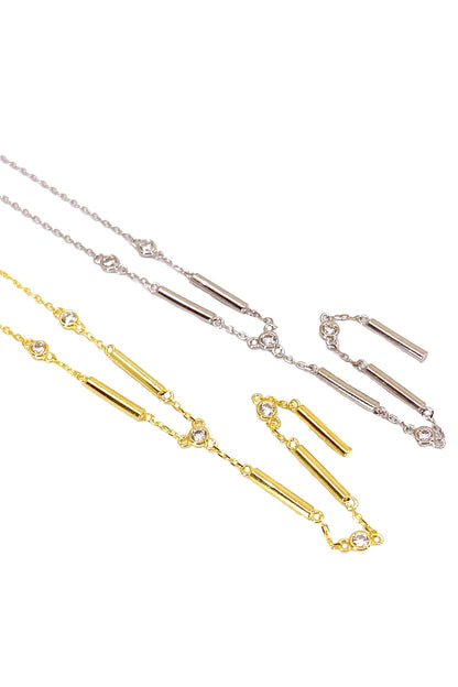 Çubuk Ve Tohum Gümüş Y Kolye