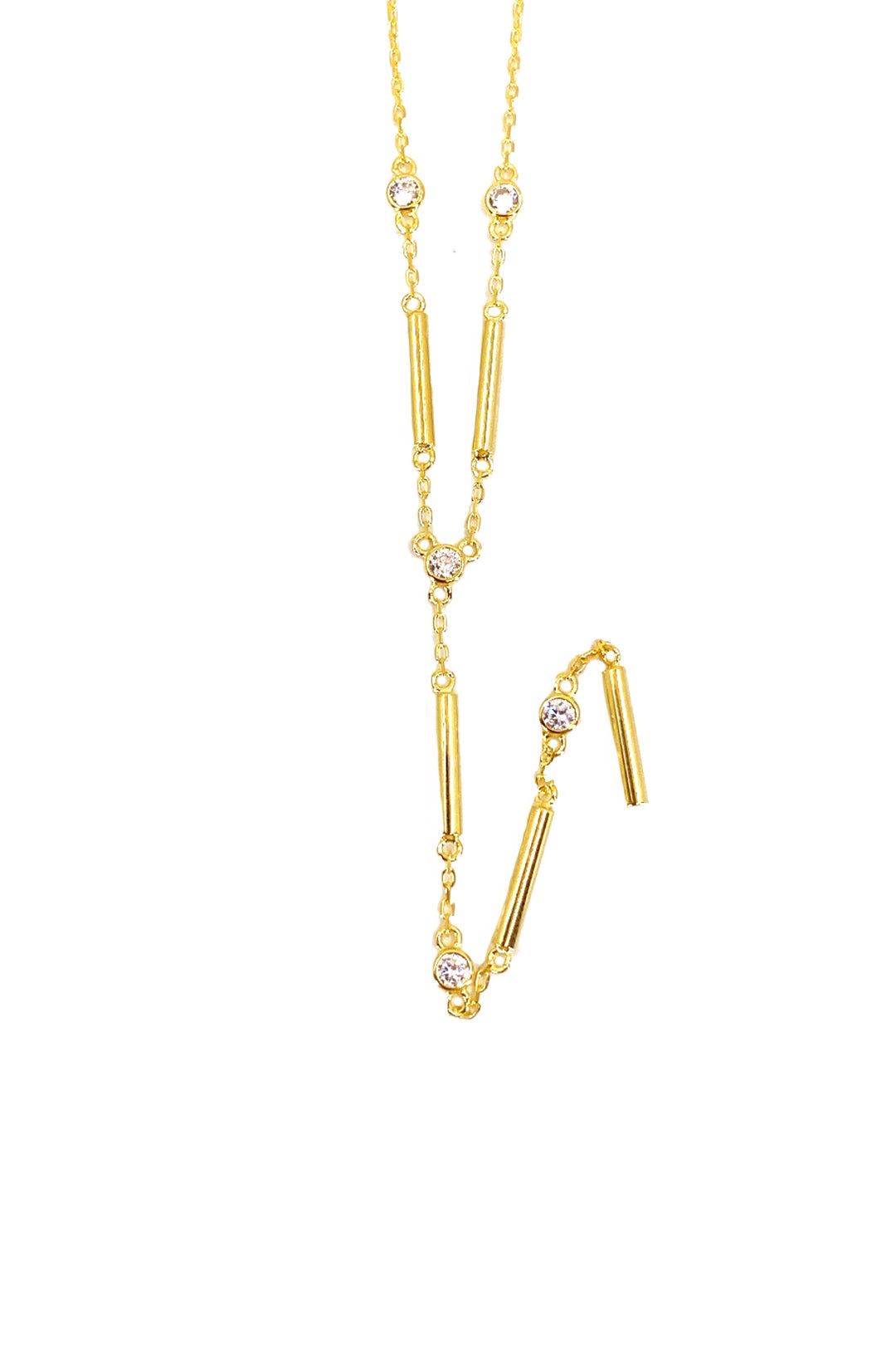 Çubuk Ve Tohum Gümüş Y Kolye