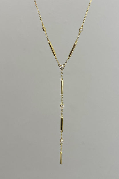 Çubuk Ve Tohum Gümüş Y Kolye