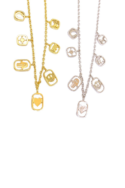 Taşsız Figür Sallantılı Gümüş Kolye