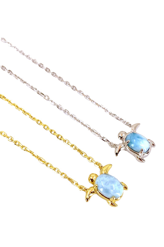 Opal Kaplumbağa Gümüş Kolye