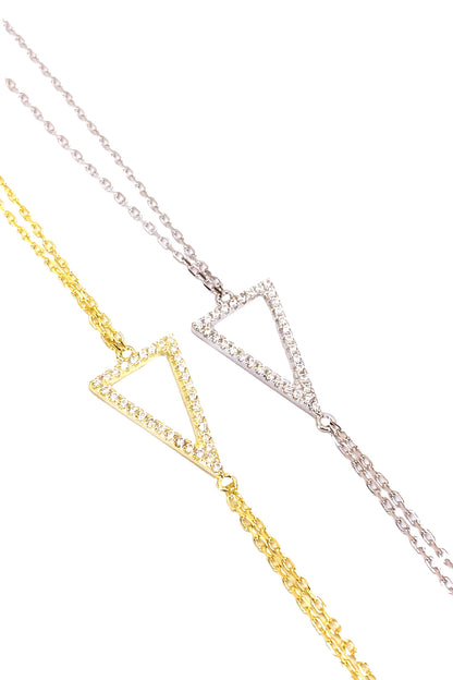 İçi Boş Üçgen Gümüş Şahmeran