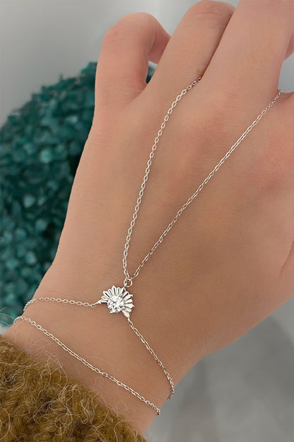 Tektaş Mini Yarım Güneş Gümüş Şahmeran