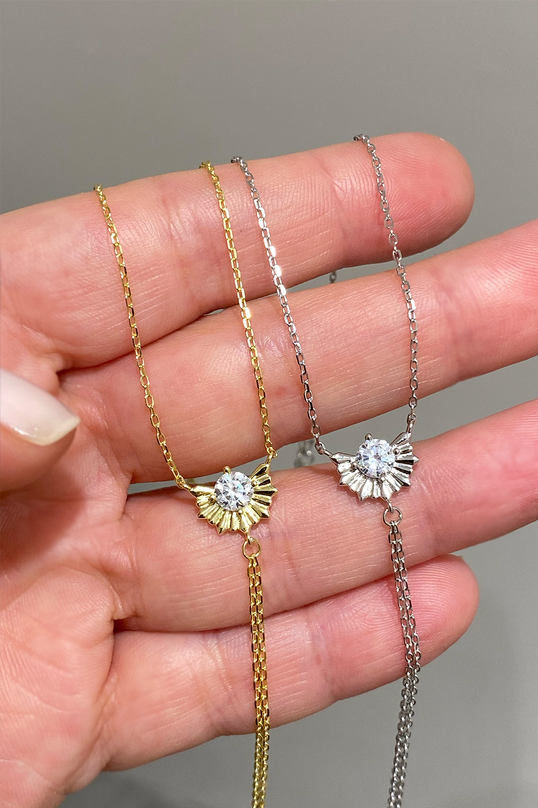 Tektaş Mini Yarım Güneş Gümüş Şahmeran