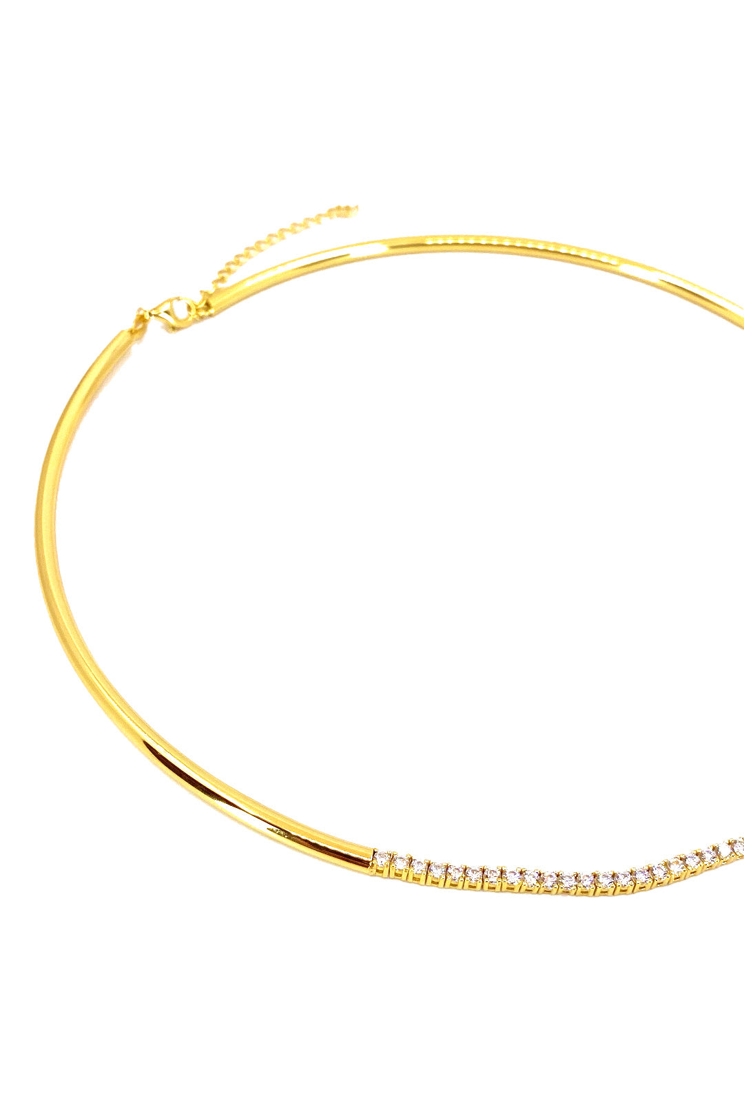 Suyolu Ve Kelepçe Gümüş Kolye