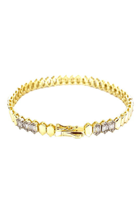 Üç Baget Mekik Mix Gümüş Bileklik