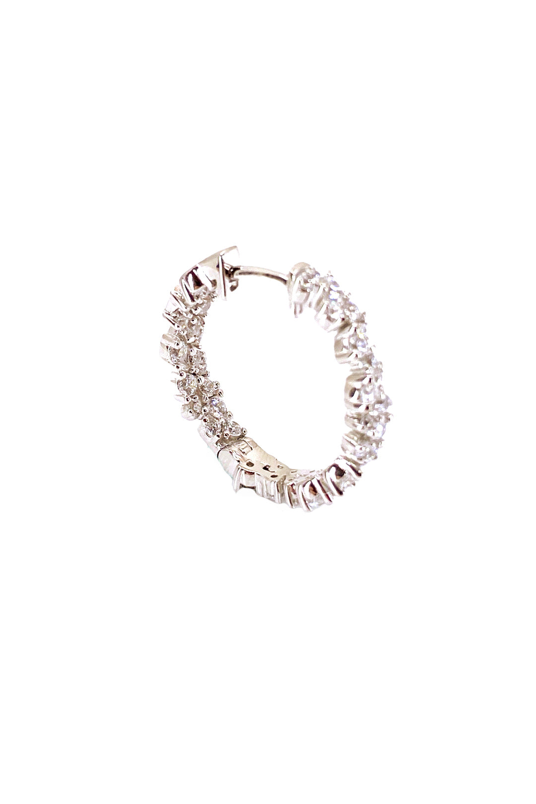 Mix Taşlı Tamtur Gümüş Halka Küpe