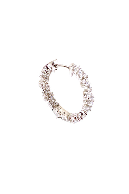 Mix Taşlı Tamtur Gümüş Halka Küpe