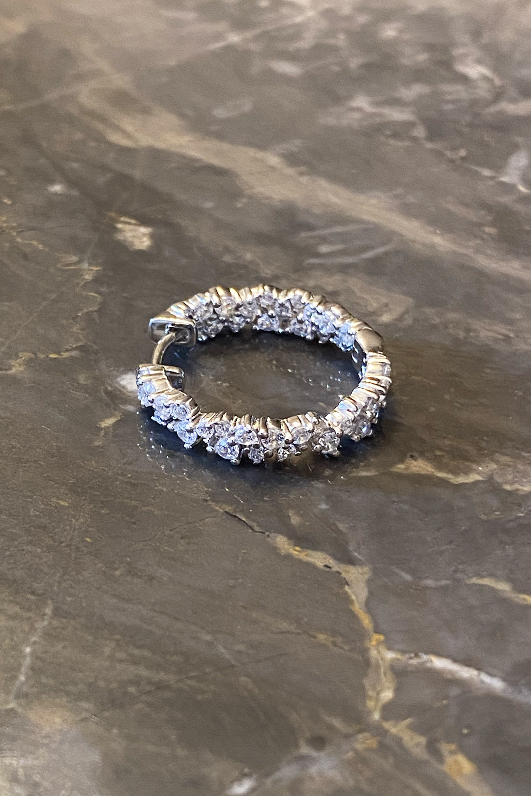 Mix Taşlı Tamtur Gümüş Halka Küpe