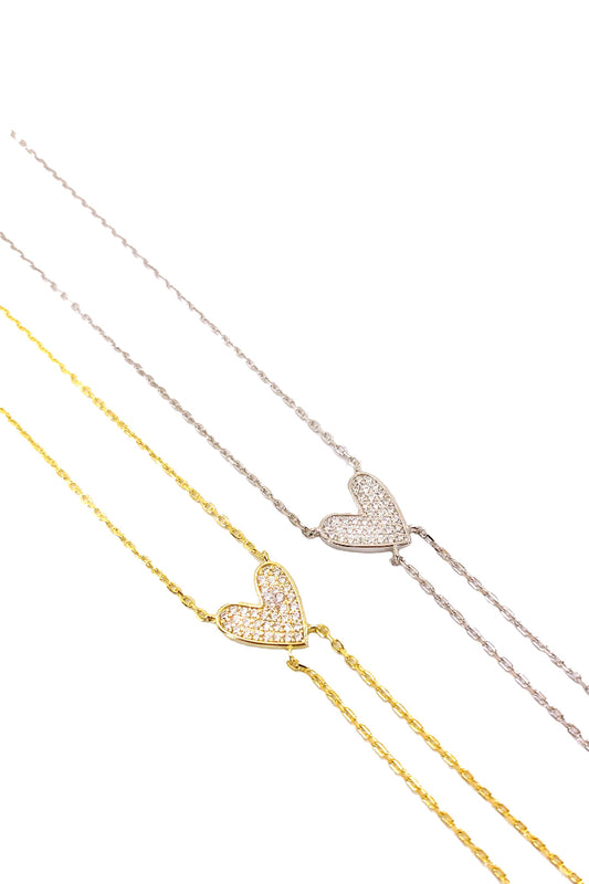 Taş Detay Çizim Kalp Gümüş Şahmeran