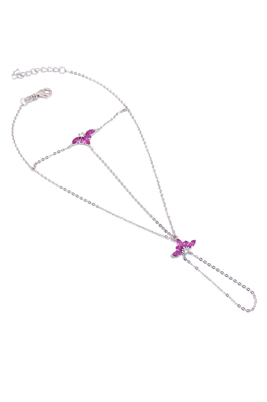 Ruby İki Lotus Gümüş Şahmeran