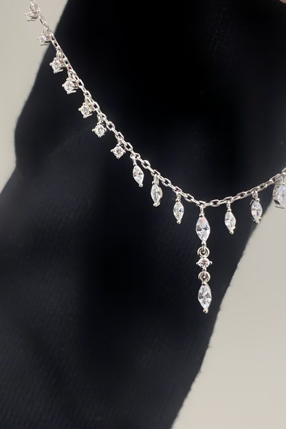 Markiz Ve Tohum Detay Gümüş Y Kolye