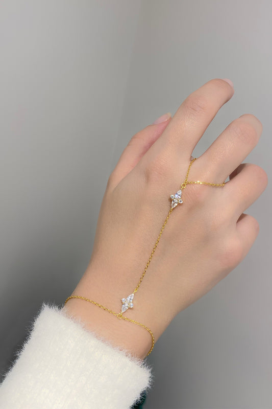 İki Damla İki Tektaş İkili Gümüş Şahmeran