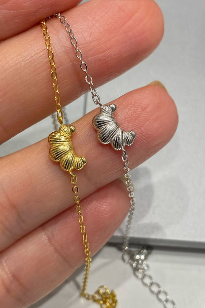 Taşsız Kruvasan Gümüş Bileklik