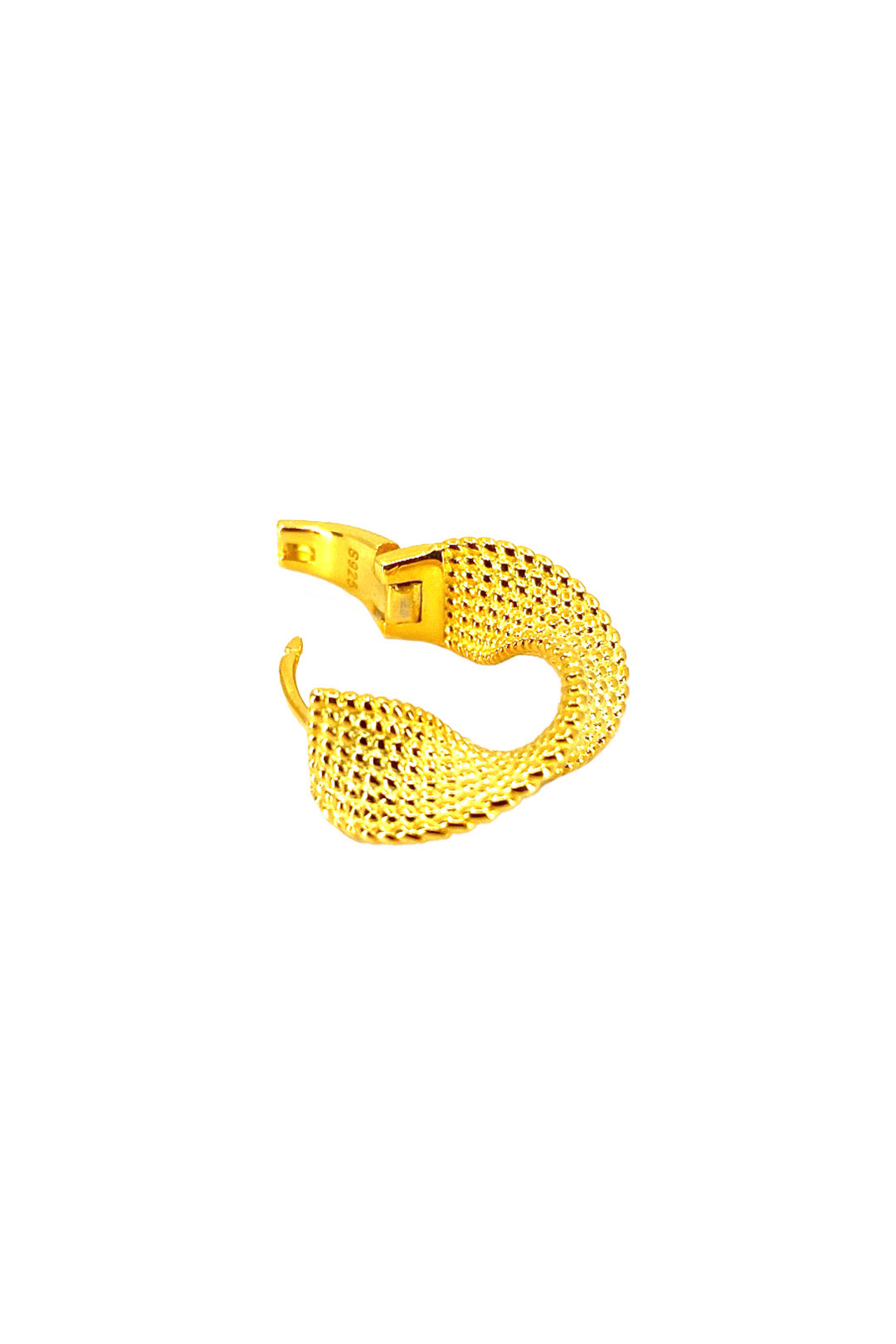 Topçuk Spiral Gümüş Küpe