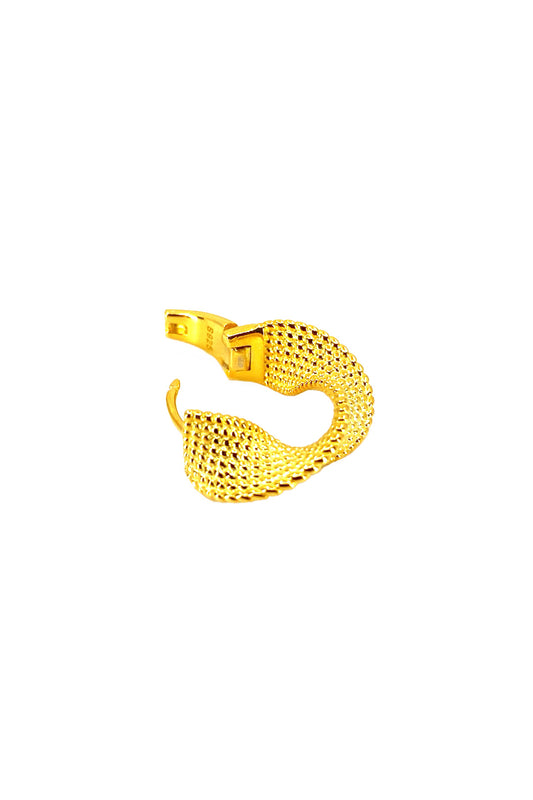 Topçuk Spiral Gümüş Küpe