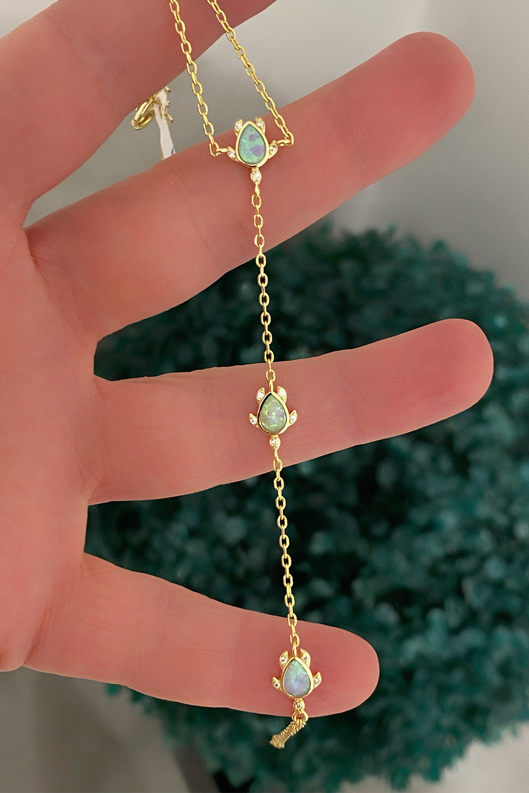 Opal Üç Kaplumbağa Gümüş Şahmeran