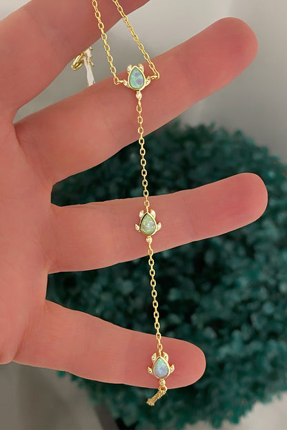 Opal Üç Kaplumbağa Gümüş Şahmeran