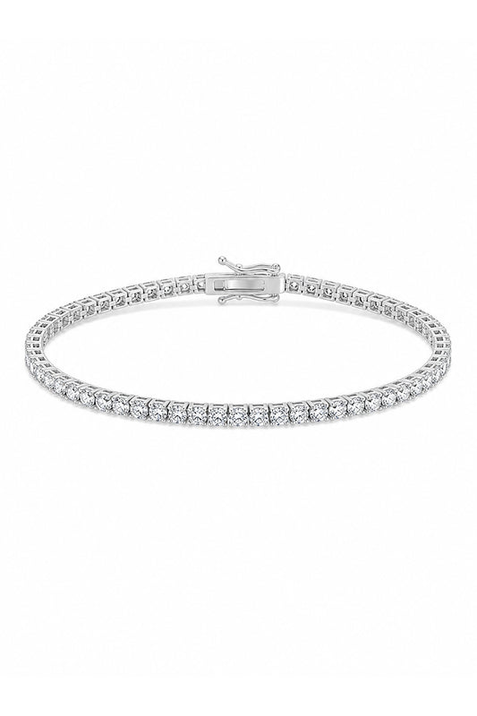 Moıssanıte Suyolu Gümüş Bileklik 2.50 mm