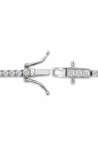Moissanite Suyolu Gümüş Bileklik