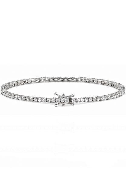 Moissanite Suyolu Gümüş Bileklik