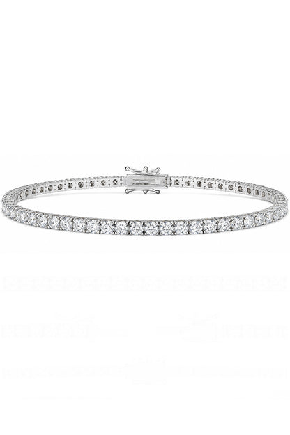Moissanite Suyolu Gümüş Bileklik