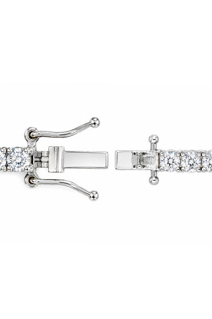 Moissanite Suyolu Gümüş Bileklik